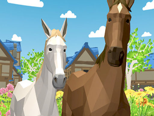Play Horse Family: Animal Simulator 3D free online game at H5games.online