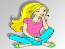 Barbie Coloring Game