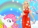 Barbie and Pony Dressup