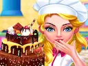 Chocolate cake cooking party