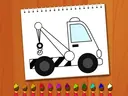 Coloring Book: Excavator Trucks