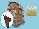 Coloring by Numbers Pixel House