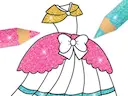 Glitter Dress Coloring