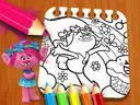 Les Trolls Coloring Book