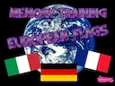 MEMORY TRAINING. EUROPEAN FLAGS