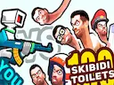 You vs 100 Skibidi Toilets